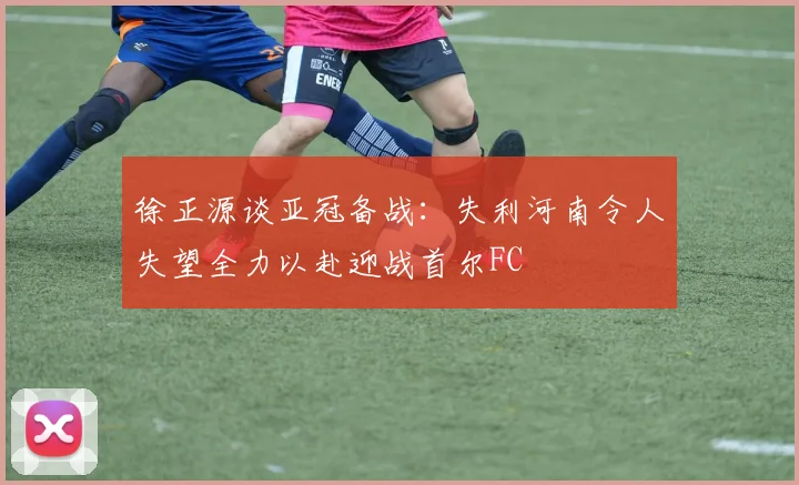 徐正源谈亚冠备战：失利河南令人失望全力以赴迎战首尔FC