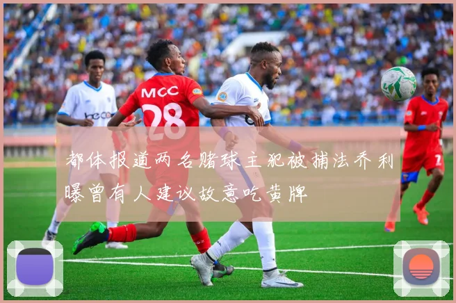都体报道两名赌球主犯被捕法乔利曝曾有人建议故意吃黄牌